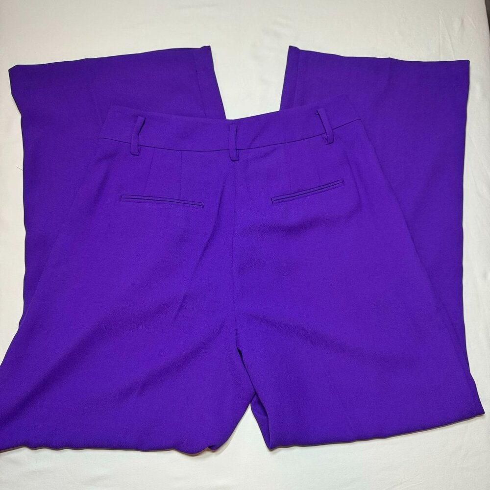 Ann Taylor Purple Wide-Leg Dress Pants - Picture 7 of 8